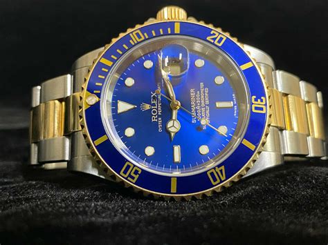 rolex submariner blu oro - 2024 Rolex Submariner blue dial.